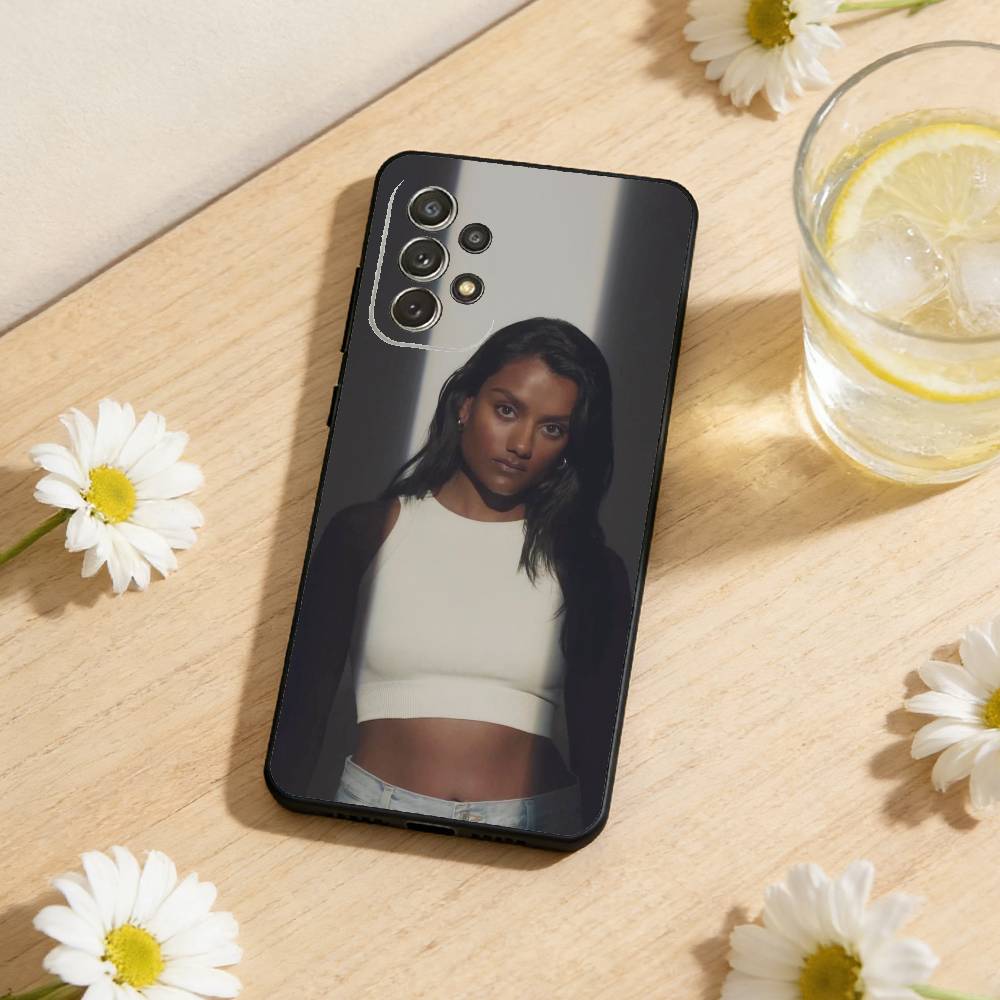 Global Beauty Icon S-Simone A-Ashley Phone Case For Samsung S25,S24,S21,S22,S23,S30,Ultra,S20,Plus,Soft Silicone Black Cover