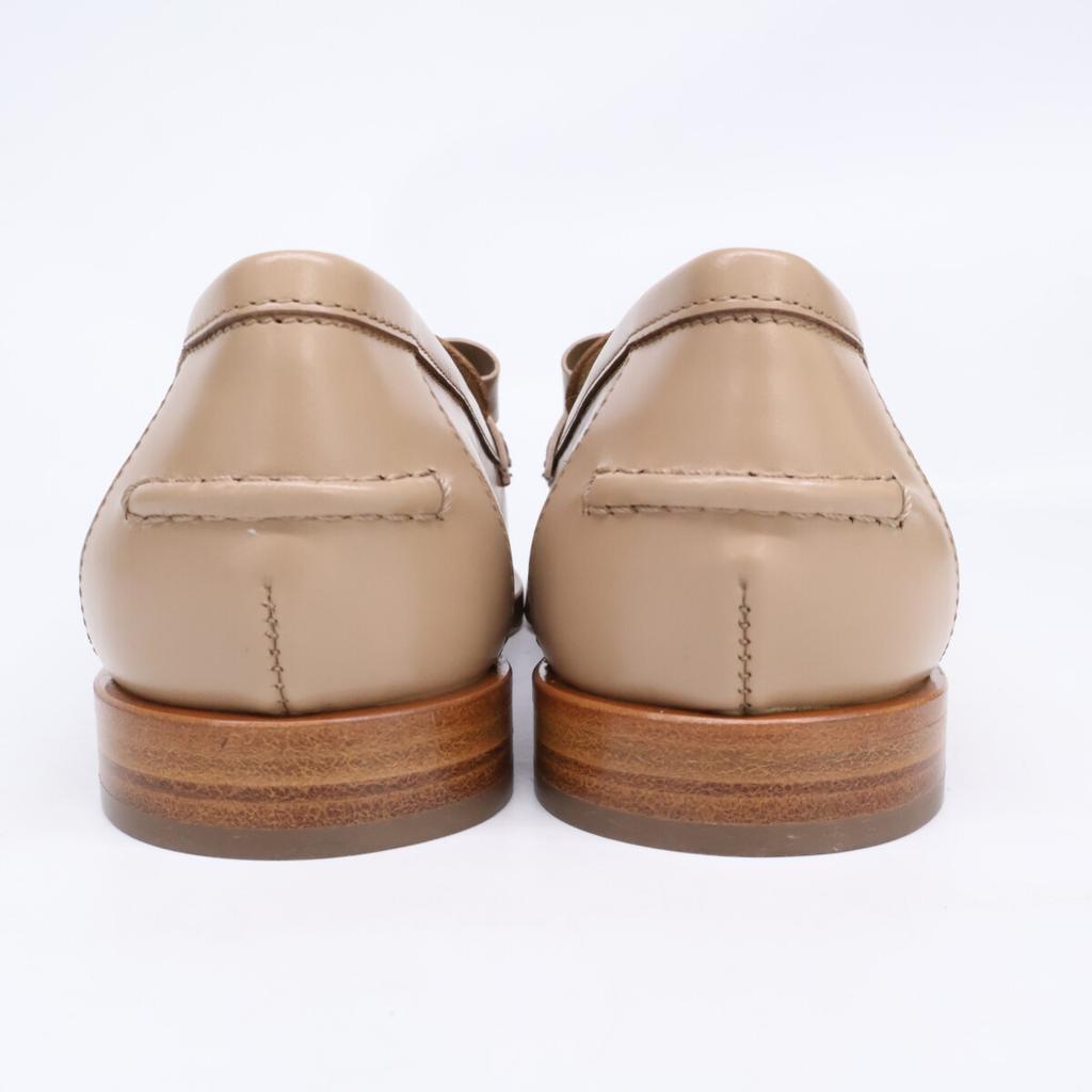 Salvatore Ferragamo 0750594 VIVALDO Vara Ribbon Loafers Shoes 4 1/2 beigeUsed