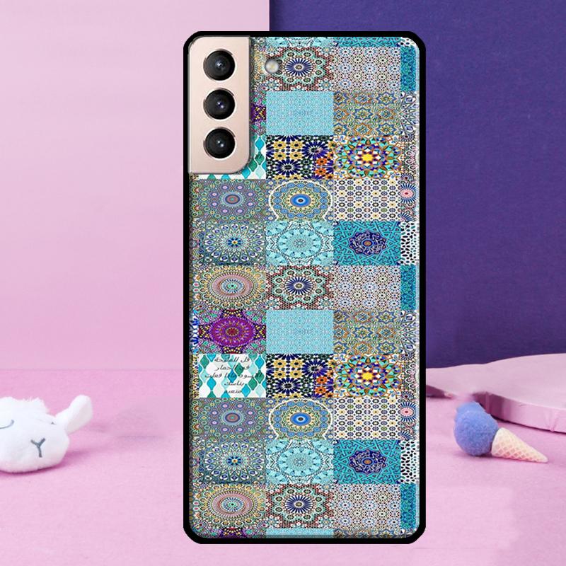 Чехол для телефона с марокканской плиткой для Samsung Galaxy S25 Ultra S24 Ultra S9 S10 S20 S21 S22 Plus S23 S24 FE