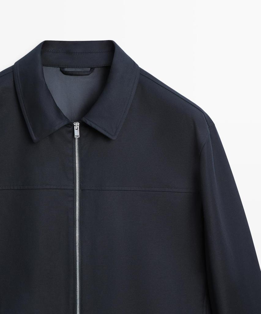 Куртка Massimo Dutti из смесовой ткани с хлопком