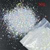 50G Holographic Nail Diamond Glitter Sequins Hexagon Holographic Glitter  Polish Decoration