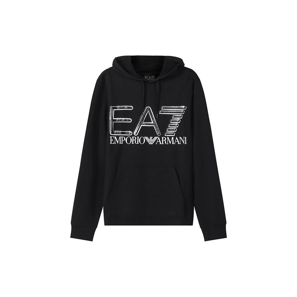 EMPORIO ARMANI EA7 SS22 Sweatshirt Men's Black 3LPM45-PJFGZ-1200