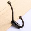 1pcs Vintage Bronze Wall Hook Coat Bag Towel Hat Hanger Robe Wall Hanging Hooks Home Bathroom Kitchen Door Anitque Racks Holder