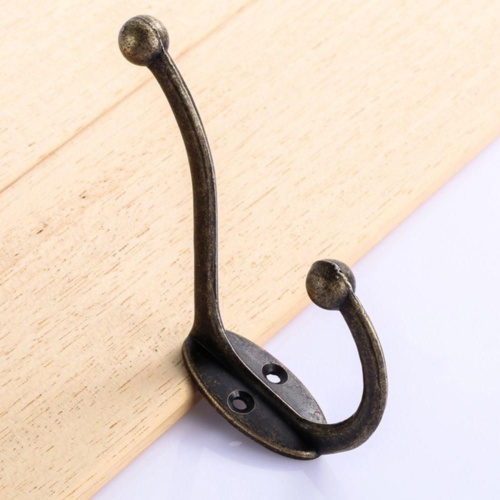 1pcs Vintage Bronze Wall Hook Coat Bag Towel Hat Hanger Robe Wall Hanging Hooks Home Bathroom Kitchen Door Anitque Racks Holder