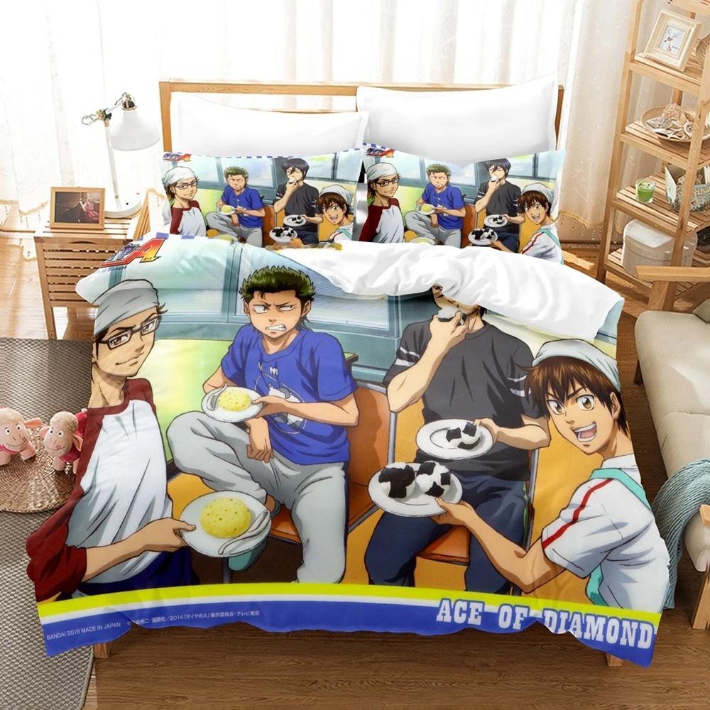 3d Print  Ace Of Diamond 2_3pcs Bedding Set Boys Girls Twin Queen Size Duvet Cover Pillowcase Bed Kids Adult Home Textiles