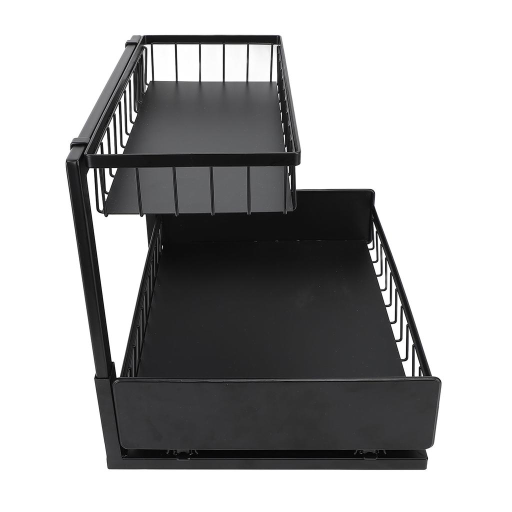 Органайзер под раковиной, съемный двухслойный металлический выдвижной шкаф, органайзер для выдвижной полки под раковину