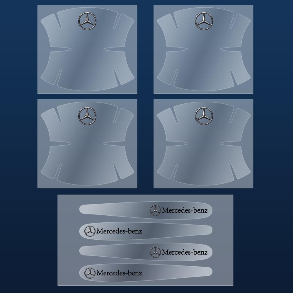 GLC GLB 4/8PC Transparent Car Door Handle Cup Protector Film Anti Scratch Sticker For Mercedes Benz AMG W108 W203 W204 W210 W21