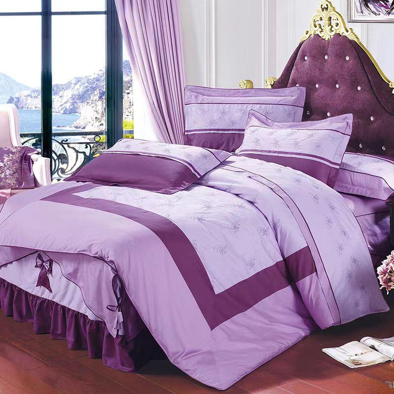 Простыня King Size/Queen Size/полноразмерный пододеяльник, комплект наволочек из плотного хлопка, простое постельное белье для спальни, высокое качество