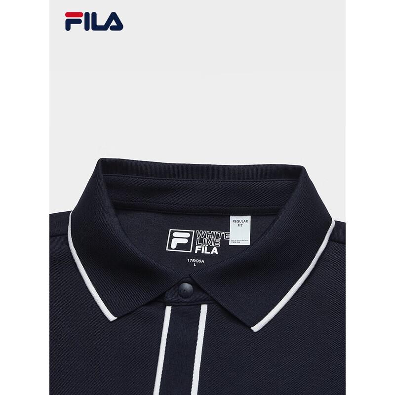 Fila Мужская вязаная рубашка-поло с длинным рукавом