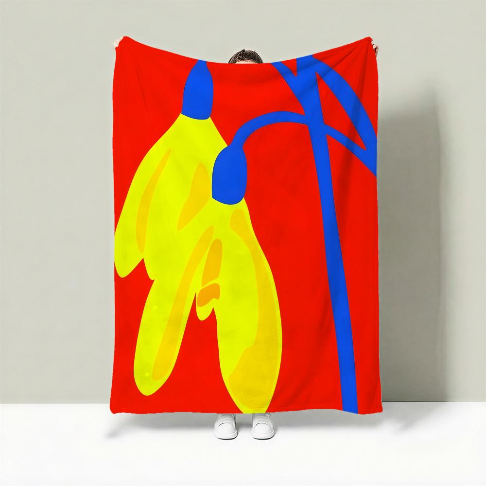 Artist A-Antti Kalevi Throw Lightweight 240g Flannel Blanket Soft Skin-friendly for Summer Cooling