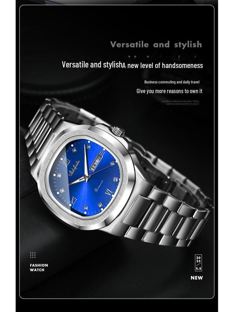 Мужские кварцевые часы Elifida Nautilus с застежкой-бабочкой