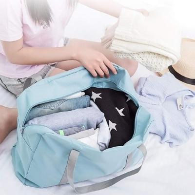 Складная дорожная сумка-тоут для ручной клади, водонепроницаемая переносная сумка для хранения с застежкой-молнией