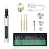 USB Rechargeable Cordless Electric Engraver with 30 Bits and Accessories for Engraving Jewelry, Metal