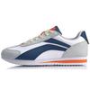 Li Ning 3K Синтетическая кожа Нескользящие Легкие Низкие Спортивные Повседневные Кроссовки Мужские Белый Серый Синий AGCQ019-5