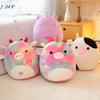 35 см Squishmallows Радуга Единорог плюшевая кукла милый мультфильм подушка дети фаршированные