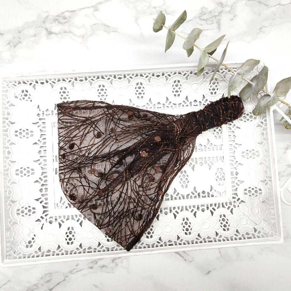 Прозрачный Новый Головной Убор Женский Головной Убор Сетка Повязка на Голову Корейский Обруч для Волос Кружево Цветок Резинки для Волос