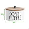 Держатель кофейного фильтра, контейнер для кофе, дерево, стойка для хранения, подставка для кофейной бумаги, хранение
