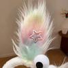 2024  Funny Plush Ugly Doll Hairband Female Winter Cute Cartoon Face Wash Hairband Hair Hoop Korean Girl Hair Grotto Headband
