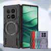Magnetic Luxury Armor Shockproof Case For Xiaomi Redmi Note 14 Pro 5G Capas Magsafe Wireless Charge Cover Redmi Note 14 Pro 5G