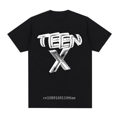 Футболка с логотипом Teen X от рэпера Ken Carson для высококачественной повседневной носки, винтажная, 100% хлопок, оверсайз, Y2K, унисекс