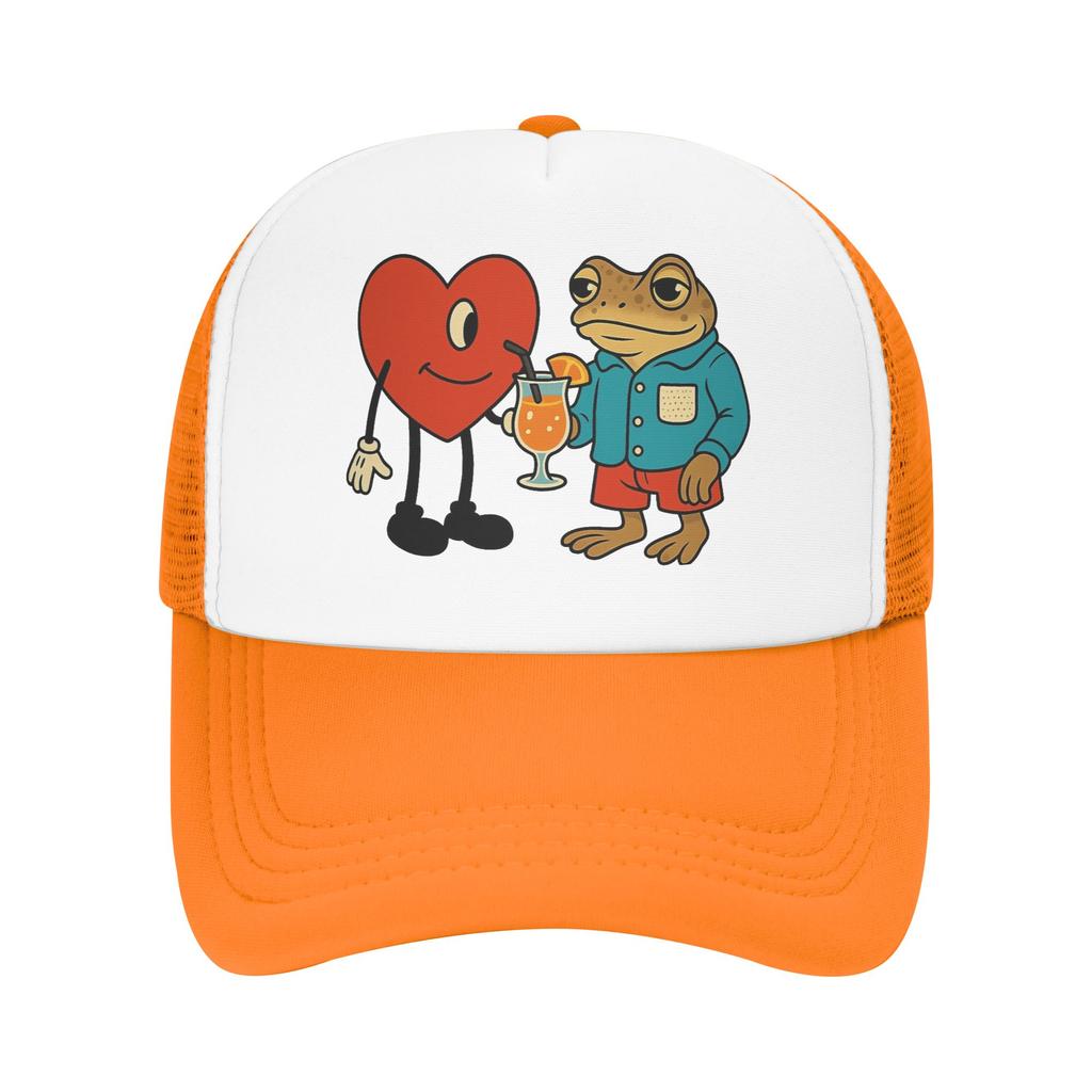 Bad Bunny DTMF Mesh Baseball Cap Unisex Outdoor Sun Hats  Dad Hat Breathable Polyester Trucker Cap Summer Trucker Caps