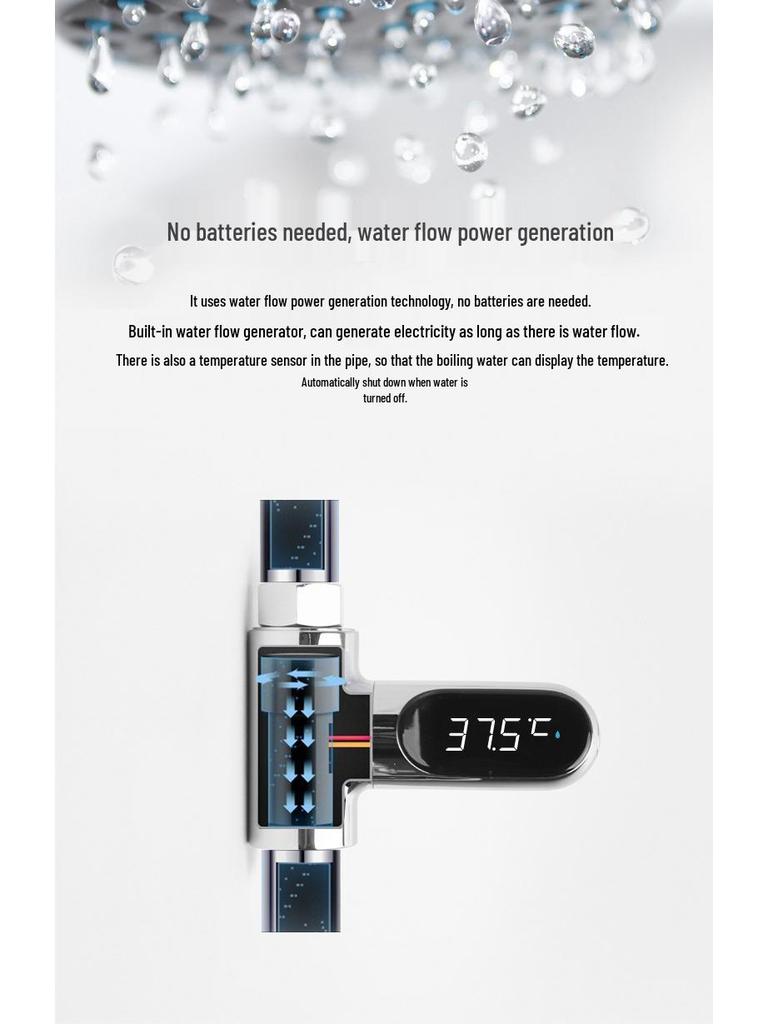 Пассивный светодиодный термометр для воды 2-го поколения: Точный датчик Фаренгейта/Цельсия с видимым отображением температуры и записью времени