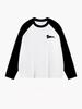 Women's Panda Cute Color Block Raglan Sleeve T-Shirt - Spring/Autumn Loose Fit, Cotton Layered Top