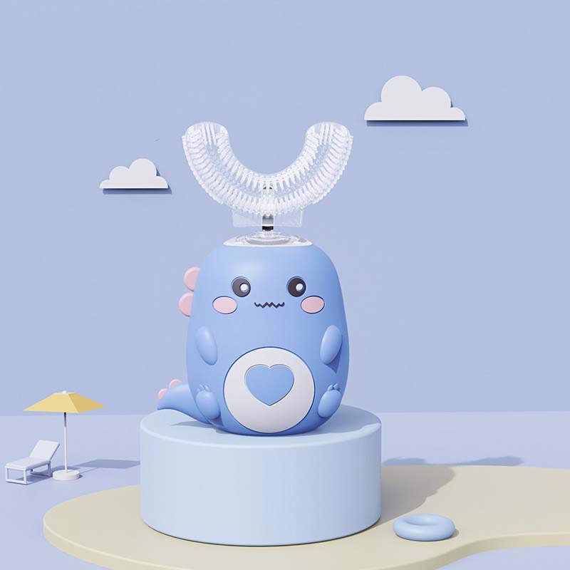 Wireless Charging Automatic Toothbrush Travel Home Dual Use 360 Teeth Whitening Silicone Electric Toothbrush IPX7 for Children