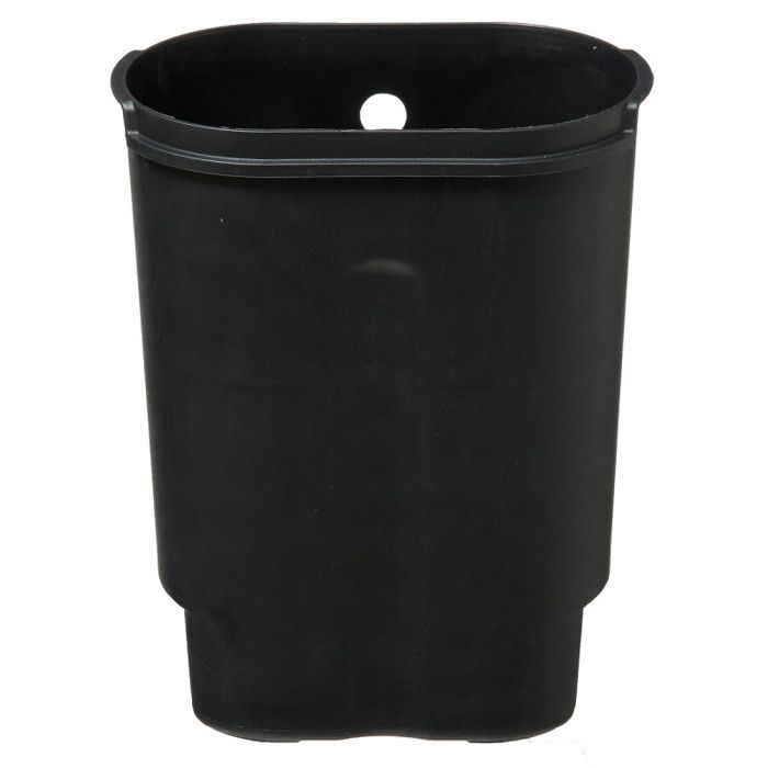 Poubelle "Softclose" à pédale Sili métal 6 l Atmosphéra - 24,2x15,5x30,5 - Blanc