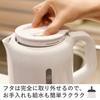 YAMAZEN Electric Kettle, 1.0L, Perfect for Single or Double Dwellers, Compact, with Auto-Off Function, One-Touch Operation, Black, DKE-100(B)