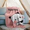 Personalized Custom Name Blanket - Bubu Dudu Print Design,Blanket for Sofa,Bed,Travel,Camping - Soft and Warm, Great Gift