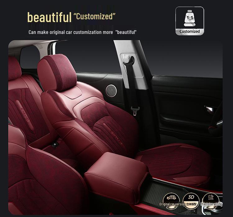 Подушка сиденья Chevrolet Malibu XL: Полный охват, Кожа и Лен, Чехол на четыре сезона для 5-местного