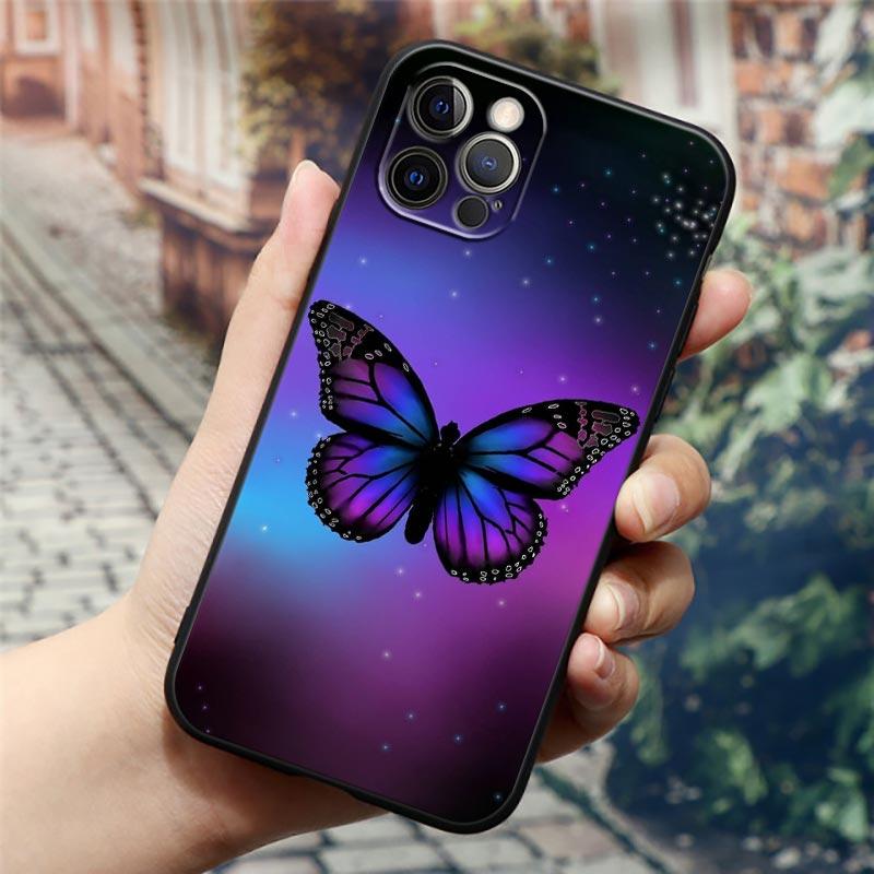 Чехол для телефона «Бабочка Любовь Красивый» для Apple iPhone 16 15 14 13 12 11 Pro Max XR XS Max 7 8 Plus SE2 Задняя крышка Силиконовые чехлы
