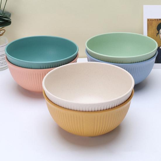 6 шт., большие миски для хлопьев, можно мыть в посудомоечной машине, без BPA, миски для еды, многоразовые миски для риса, лапши, супа, закуски, салата, фруктовые миски, кухонные принадлежности