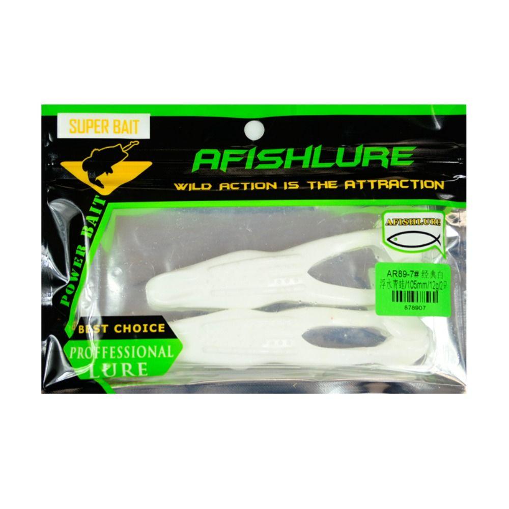 2PCS 3D Eyes Soft Frog Fishing Lures 10.5cm/12g Fishing Gear Product Mini Soft Lure  Fishing