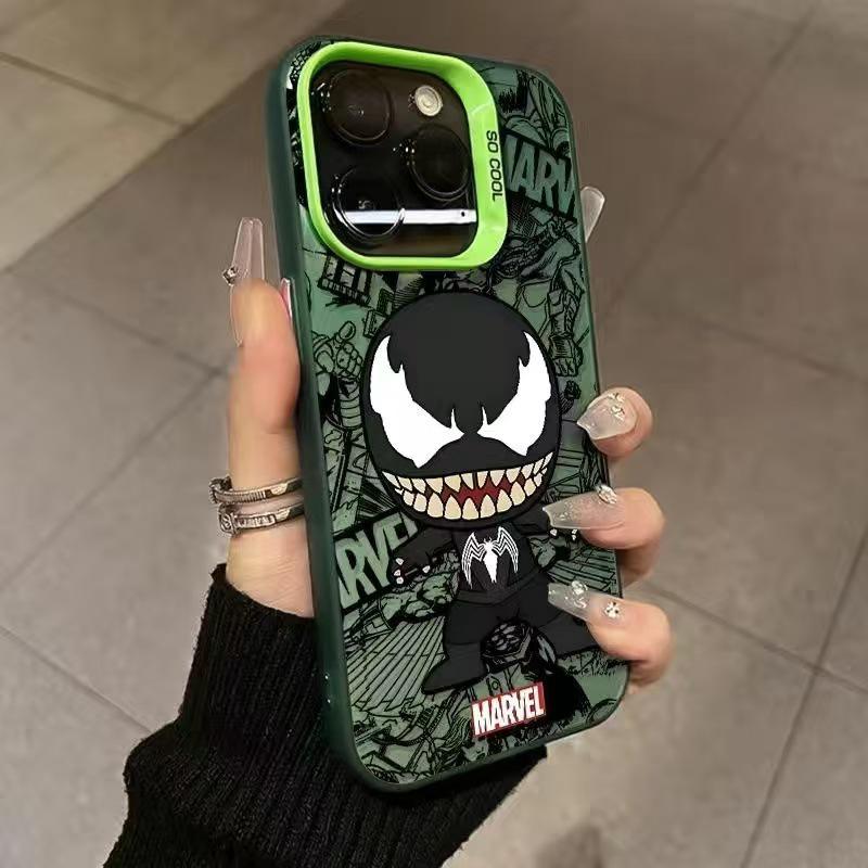 Чехол для iPhone Веном: Подходит для iPhone 15, 14, 13 и 16 Plus - Аниме-дизайн