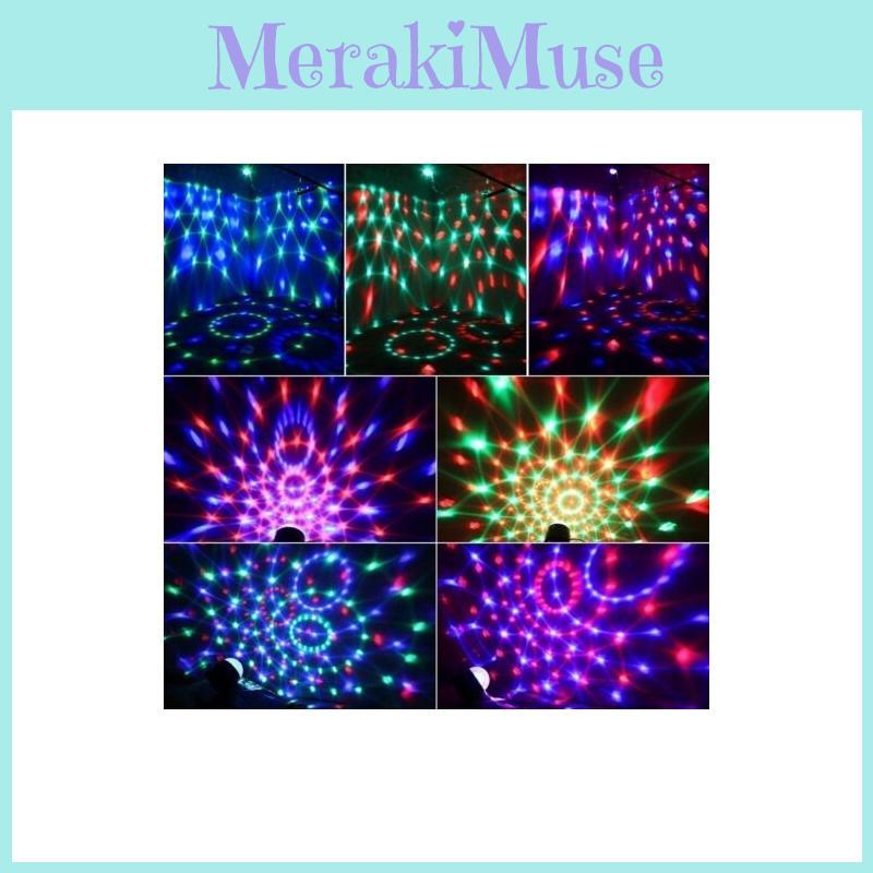 Мини Сценический Магический Диско-шар Лампа Эффект С Цветным Вращающимся Светодиодным Светом Rgb Для Вечеринки Диджея