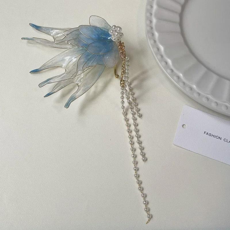 Exquisite Pearl Tassel Earrings - Elegant & Trendy Design