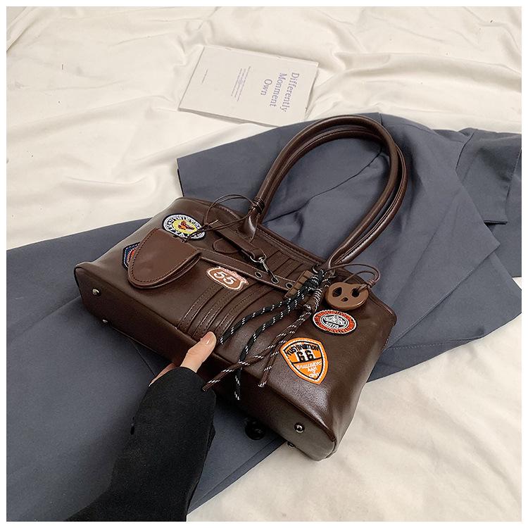 2024 Женская универсальная сумка-тоут в студенческом стиле большой вместимости