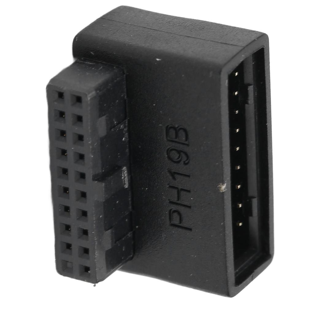 USB Front Panel Adapter Front Panel Socket 90 Degrees  Elbow USB3.0 19Pin To 20Pin Header Adapter for PC