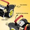 12V 24V Portable Electric Oil Pump 4200r/min Self Priming Fuel Oil Dispensing Transfer Pump with Hose Tail Connector