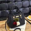 Women's Handbag Solid Color Simple Handbag Single Shoulder Crossbody Bag Fashion Large Package