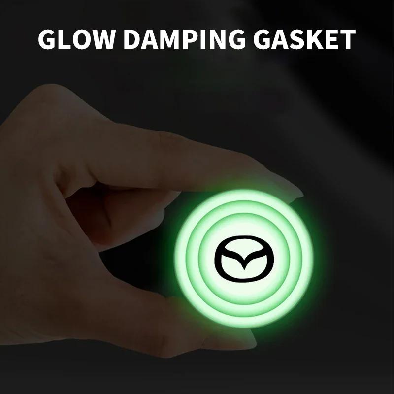 Luminous Car Door Silent Gasket Shock-absorbing Car Stickers For Mazda 3 CX3 CX4 CX5 CX7 CX8 CX9 Atenza Axela Car Styling FF29
