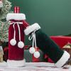 1 шт. Чехол на винную бутылку Рождественское украшение Бархатный мешочек для винной бутылки Рождественский чехол для красного вина Украшение для ресторана