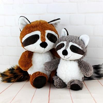 Серый енот, плюшевая игрушка, милый енот, милые мягкие животные, кукла, подушка для девочек, детский подарок на день рождения