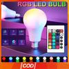 16 цветов RGB лампа LED многоцветная лампа E27 220В бытовое освещение диммируемая пульт управления 24 кнопки умная лампа атмосферный свет