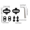 Bicycle Shoes Cleat Set Compatible with SPD Look System Mountain Road Bike Pedal Cleats Replacement Parts for Cycling Shoes