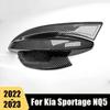 Для Kia Sportage NQ5 автомобиль Pegangan Pintu Mangkuk Pintu накладка авто ручка дверная чаша аксессуары углеродное волокно ABS