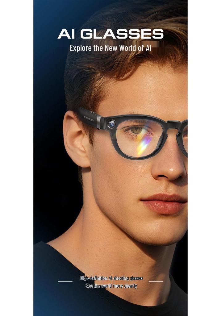 Q8 Smart Glasses: Bluetooth Music, Calls, Photo/Video Recording & AI Real-time Dialogue