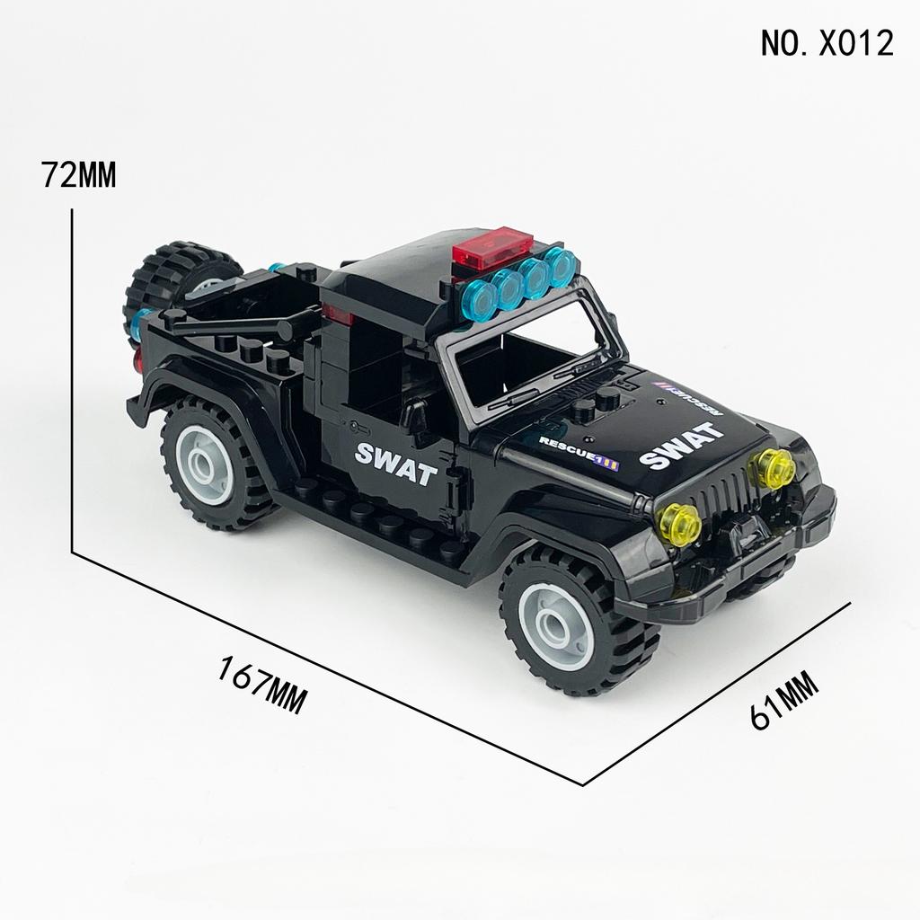 City Series Special Police Patrol Car Police Car Toy Assembly Children's Educational Building Blocks Toys